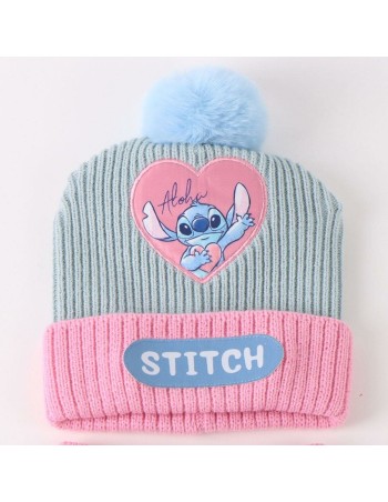Mütze und Handschuhe Stitch Hellblau 2