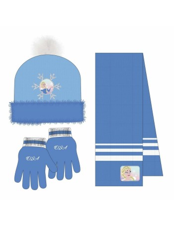 Gorro e Luvas Frozen Azul