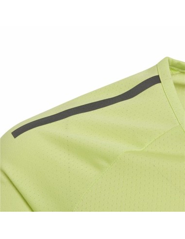 T-Shirt met Korte Mouwen voor kinderen Adidas Training Cool tee Limoengroen
