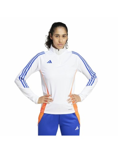 Sudadera sin Capucha Mujer Adidas Tiro24 Training Blanco