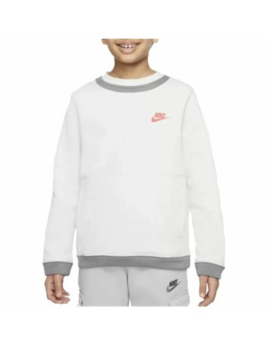 Sweat sans capuche enfant Nike Amplify  Blanc