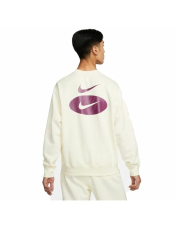 Sweat sans capuche homme Nike Swoosh League Blanc 2