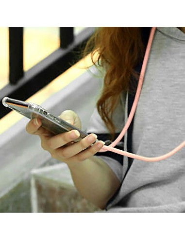 Cordon pour téléphone mobile Muvit for Change Rose