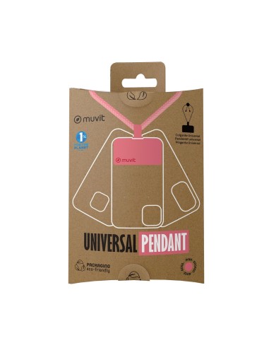 Cordon pour téléphone mobile Muvit for Change Rose