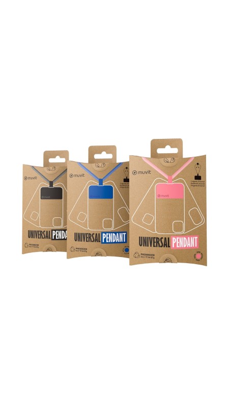 Cordon pour téléphone mobile Muvit for Change Rose