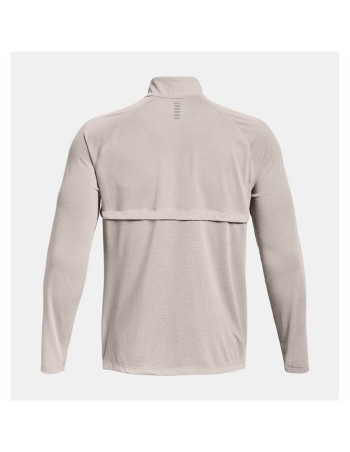Heren-T-Shirt met Lange Mouwen Under Armour Streaker Run Beige 2