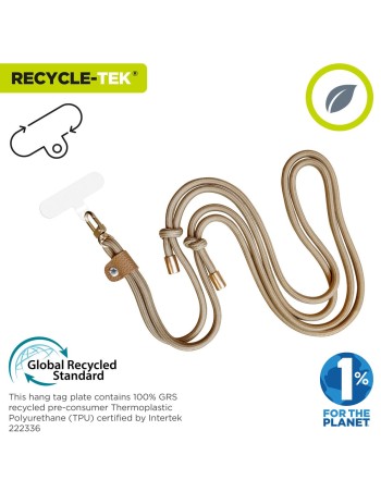 Cordon pour téléphone mobile Muvit for Change Sable 2