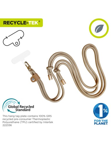 Cordon pour téléphone mobile Muvit for Change Sable