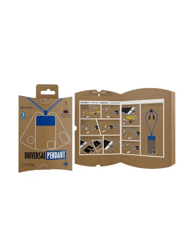 muvit for change colgante universal compatible con fundas azul