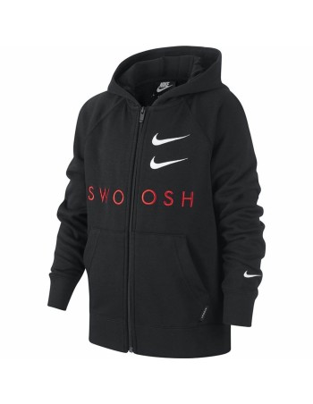 Sportjacke für Kinder Nike Swoosh Schwarz
