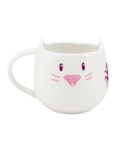 Tasse avec sous-tasse Gorjuss Purrrrrfect love Céramique Dessous de verres Tasse