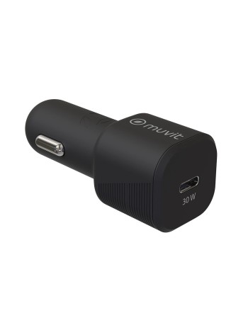 Caricabatterie USB per Auto Muvit Nero 30 W 2