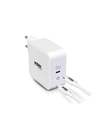 Chargeur Mural + Câble USB C Urban Factory GSC10UF Blanc 2