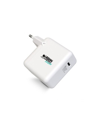 Chargeur Mural + Câble USB C Urban Factory GSC65UF Blanc 2