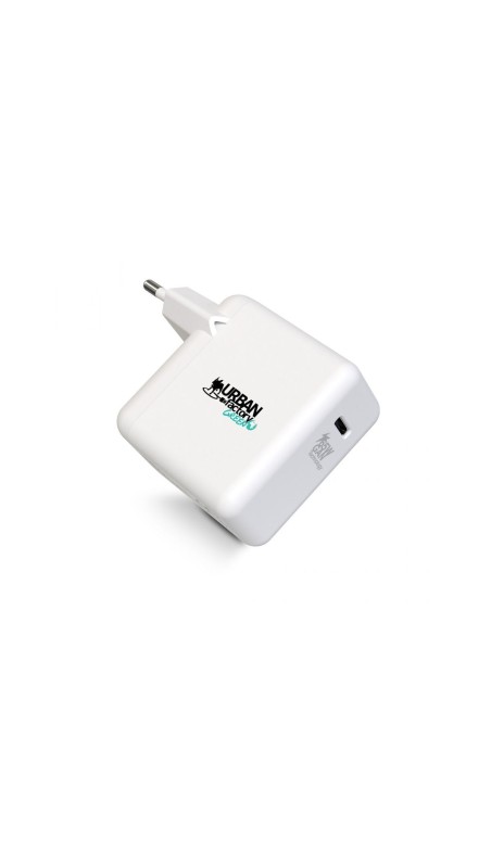 Wandlader + USB-Kabel C Urban Factory GSC65UF Wit