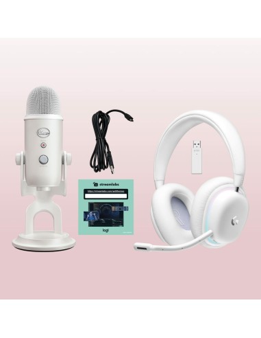 Casques avec Microphone Logitech G735 Blanc Bleu/Blanc