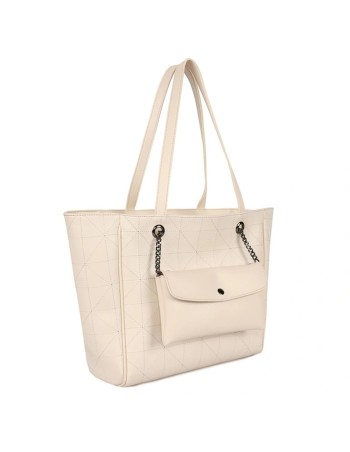 Bolsa Mulher Laura Ashley RELIEF-QUILTED-CREAM Creme 30 x 30 x 10 cm