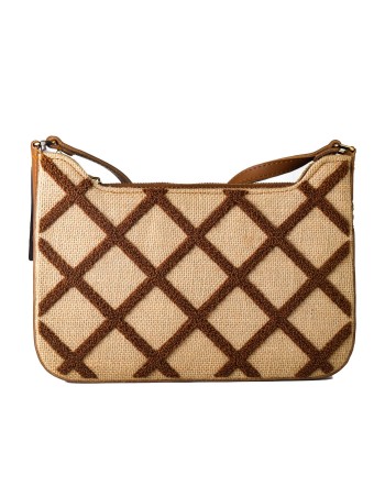Bolsa Mulher Laura Ashley SALWAY-QUILTED-TAN Castanho 28 x 17 x 7 cm