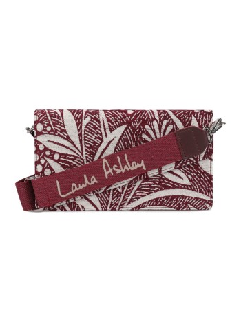 Bolsa Mulher Laura Ashley CRESTON-FLOWER-CLARET-RED Cinzento 24 x 13 x 3 cm