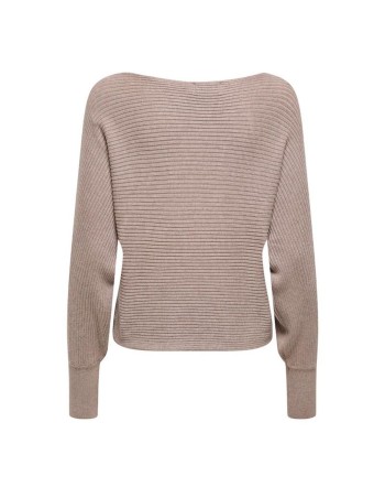 Sweat sans capuche femme Only Onladaline Life Beige 2