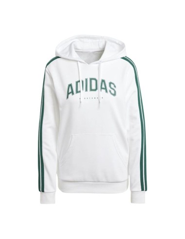 Sudadera con Capucha Mujer Adidas Softs Hood Blanco