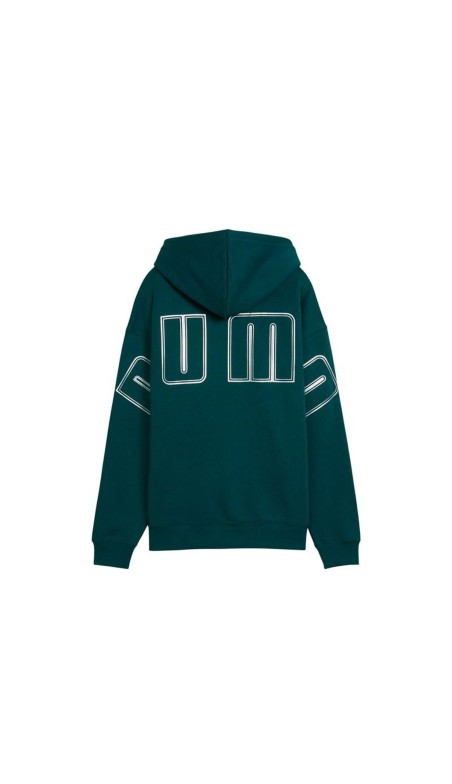 Dameshoodie Puma Maximal Metallic Groen