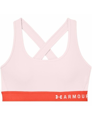 Soutien-gorge de Sport Under Armour Mid Crossback Rose