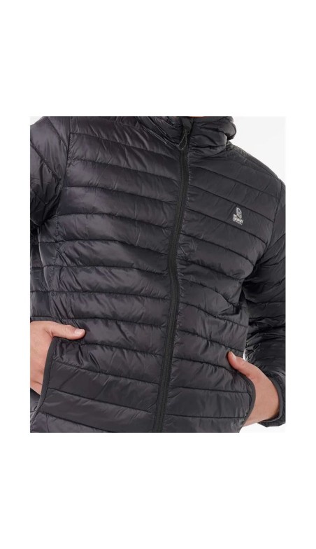 Jacke Rip Curl Anti Series Search Puffer Hood Schwarz