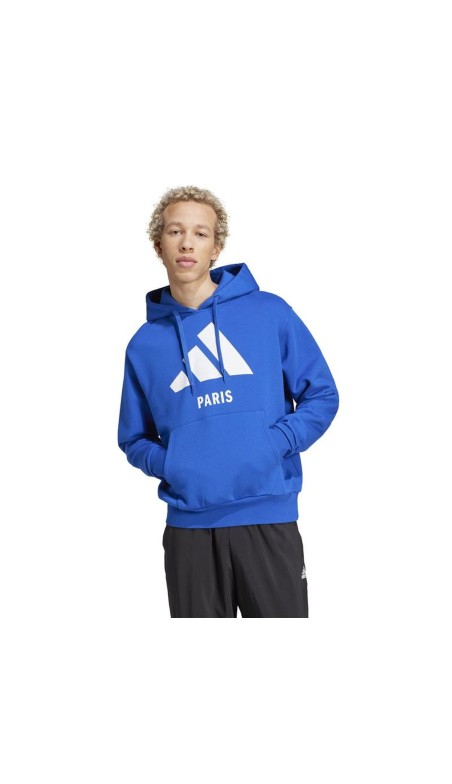 Sudadera con Capucha Mujer Adidas Paris Azul