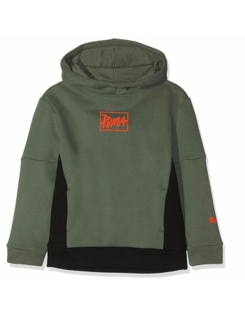 Uniseks Hoodie Puma Style Hoody B Laurel Wreath Olijf 2