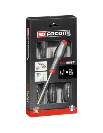 Conjunto de Chaves de Fendas Facom ProTwist Resistorx ATXR Torx 4 Peças