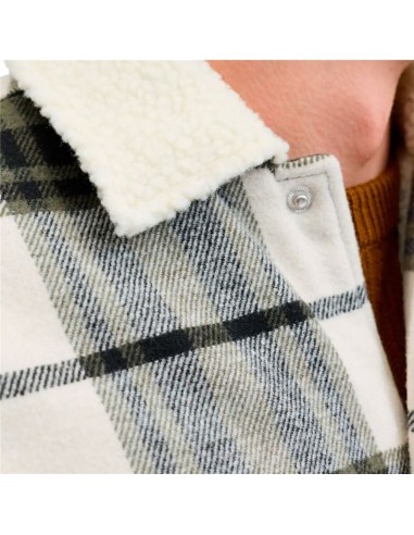 Camisa de Manga Larga Hombre Jack & Jones Jjzac Teddy Overshirt Ls Oliva