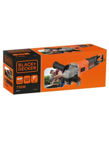 Amoladora angular Black & Decker BEG010-QS Ø 115 mm 710 W