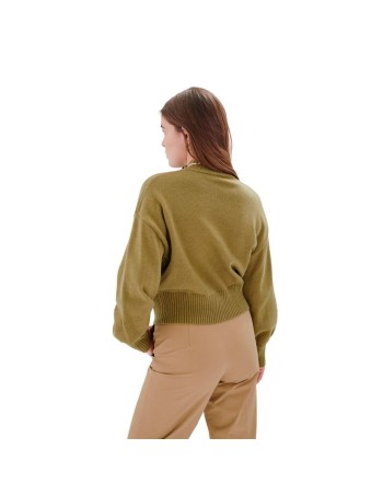 Damesshirt met Lange Mouwen 24COLOURS Olijf 2