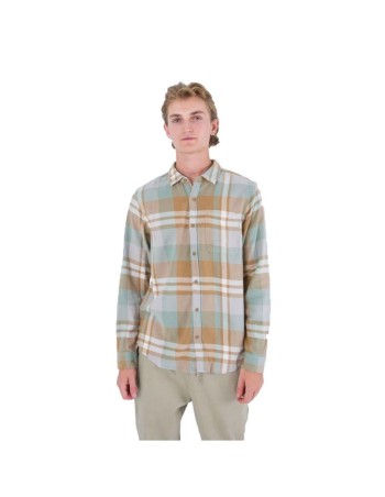 Chemise à manches longues homme Hurley Portland Organic Marron
