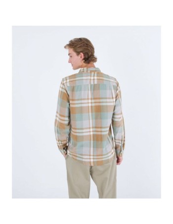 Chemise à manches longues homme Hurley Portland Organic Marron 2