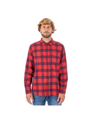 Chemise à manches longues homme Hurley Portland Organic Rouge carmin