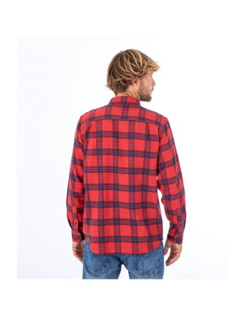 Chemise à manches longues homme Hurley Portland Organic Rouge carmin 2