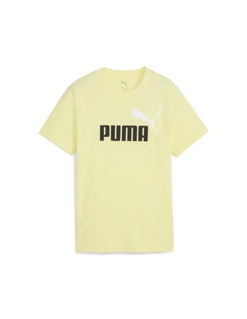 Camisola de Manga Curta Infantil Puma Essentials 2 Color No.1 Log Caqui