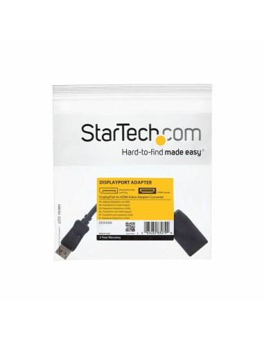 Adattatore DisplayPort con HDMI Startech DP2HDMI              Nero