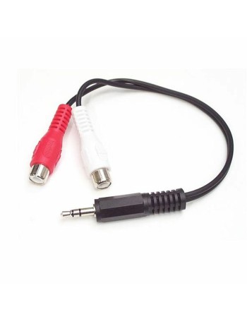 Câble Audio Jack vers RCA Startech MUMFRCA Noir 0,15 m