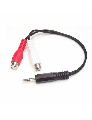Câble Audio Jack vers RCA Startech MUMFRCA Noir 0,15 m