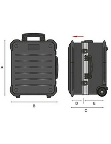 Mallette à Outils GT Line Métal Aluminium Polyéthylène Acier
