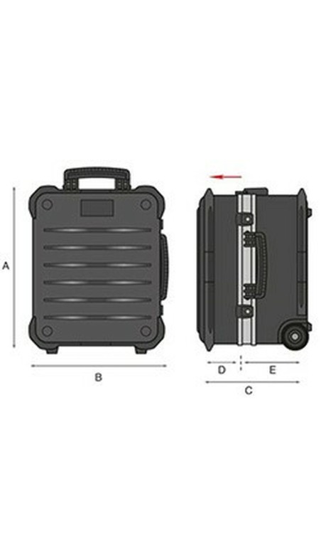 Mallette à Outils GT Line Métal Aluminium Polyéthylène Acier