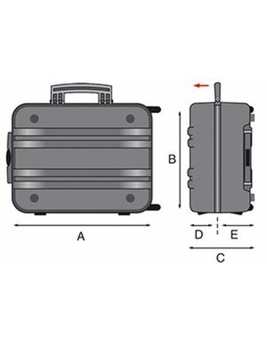 Mallette à Outils GT Line Polyester PVC Métal Polyéthylène Caoutchouc