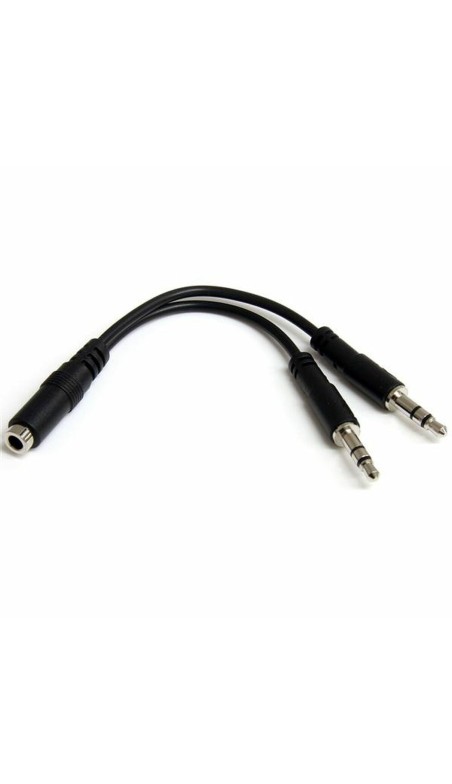 Adaptador Áudio Jack Startech MUYHSFMM             Preto 0,13 m