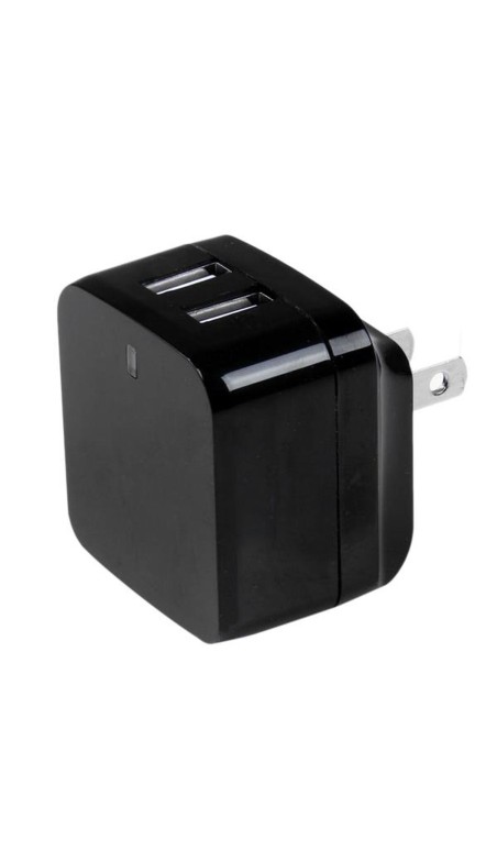 Chargeur mural Startech USB2PACBK            Noir