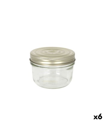 Vaso Le Parfait Wiss Trasparente Dorato 350 ml Ermetico (6 Unità)