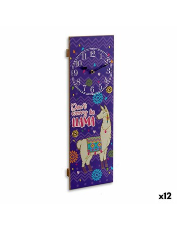 Horloge Murale Gift Decor Lama 2,5 x 60 x 20 cm (12 Unités)