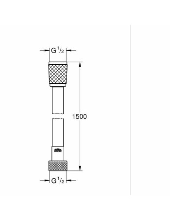 Pomme de douche Grohe Noir